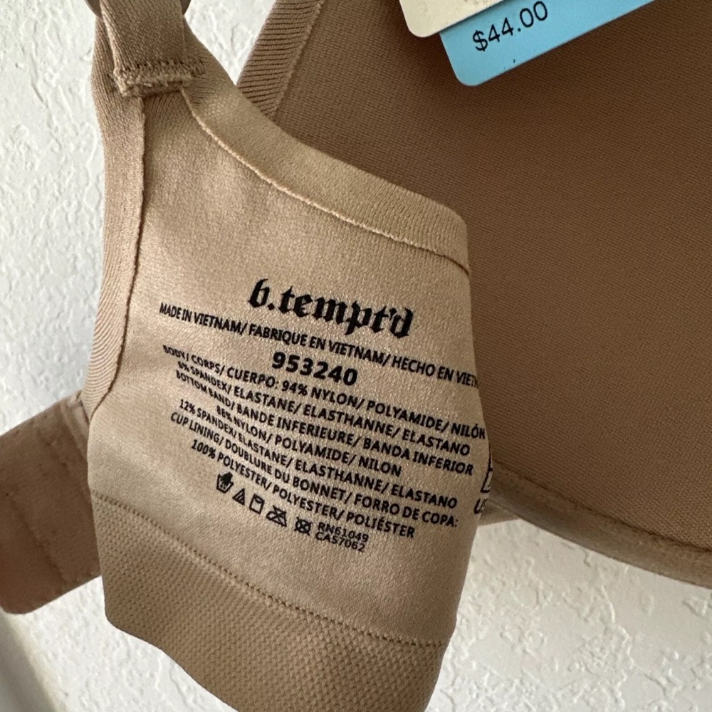 b.tempt'd By Wacoal Comfort Intended T-Shirt Bra 38C  -Nude- - Picture 5 of 6